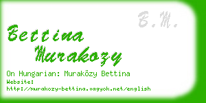 bettina murakozy business card